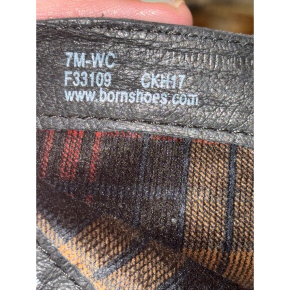 Born Womens Felicia Black Leather Knee-High Boots Wide Calf Size 7M - Picture 6 of 13